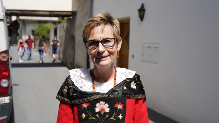 Festa da chant Müstair: presidenta da la festa districtuala Barbara Camichel