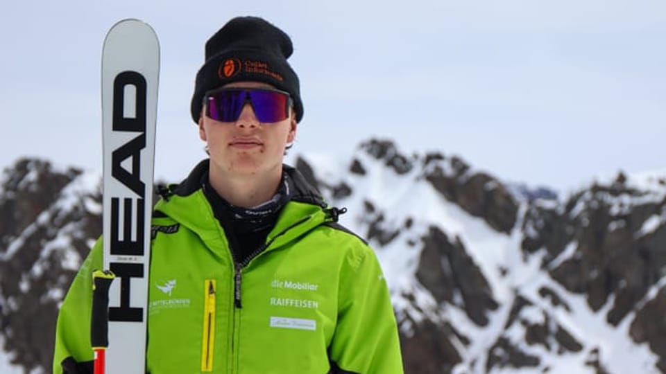 Silvan Wasescha vul vegnir en il cader C da Swiss ski