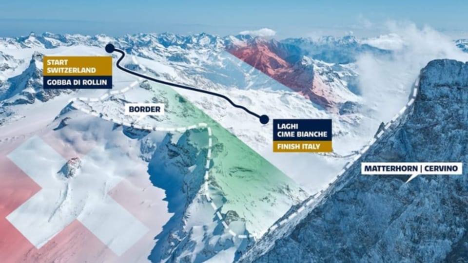 Andreas Wieland davart las emprimas cursas sur cunfins a Zermatt/Cervinia