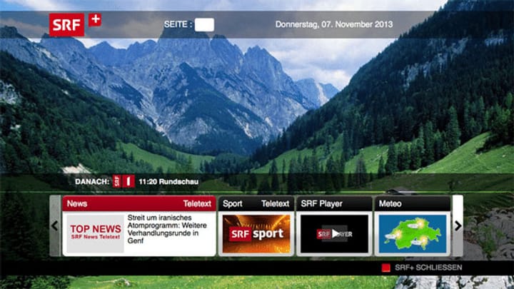 SRF+: Das Schweizer Fernsehen startet Smart-TV
