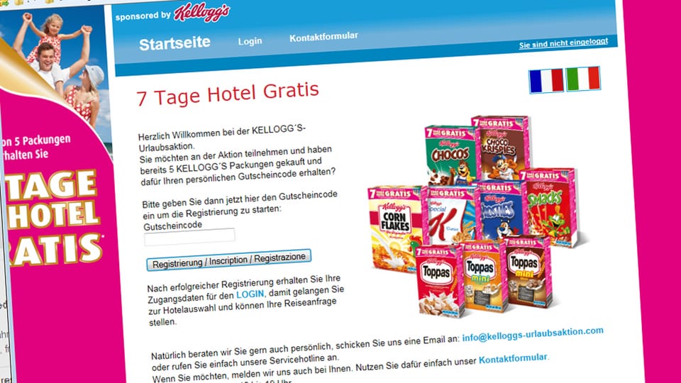 Kellogg’s-Werbeaktion: Auch «gratis» kostet