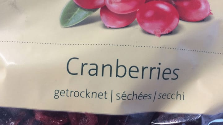 Migros-Cranberries sind versteckte Zuckerbomben