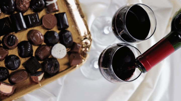 Schokolade und Wein – Genuss pur