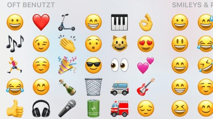 Emoticons und Emojis - Texten mit Symbolen und Emotionen