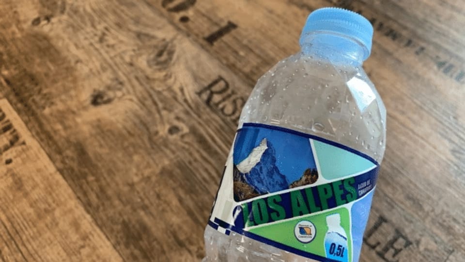 Spanisches Blöterliwasser wirbt mit Matterhorn