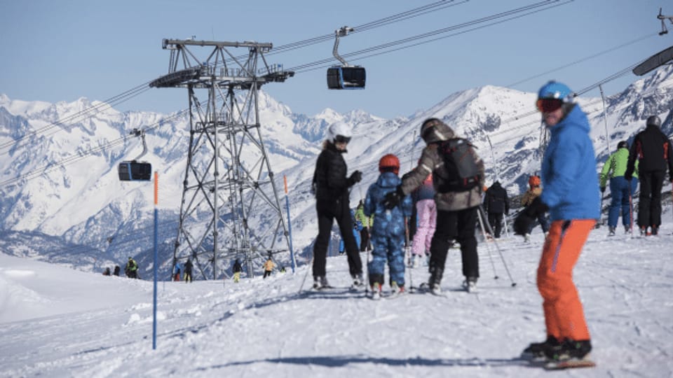 Im Skigebiet blockiert wegen brüchigem Swisspass