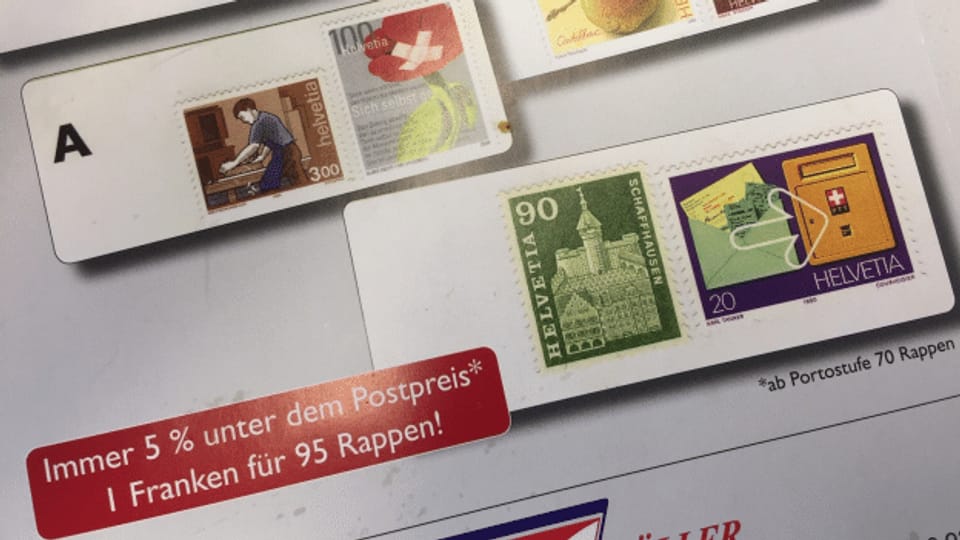 Briefmarken günstiger als bei der Post