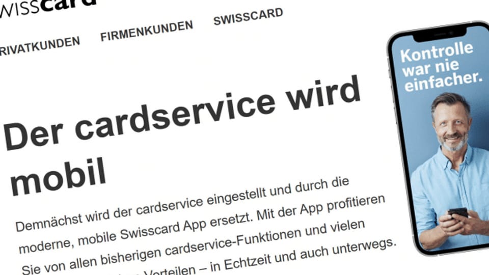 Swisscard verärgert Kunden mit unausgereifter «Zwangs-App»