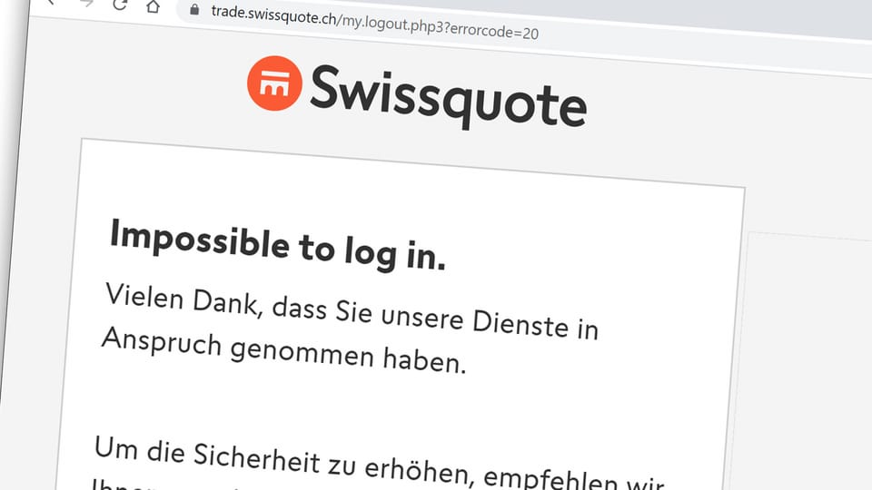Hacker verschafften sich Zugriff auf Swissquote-Konto