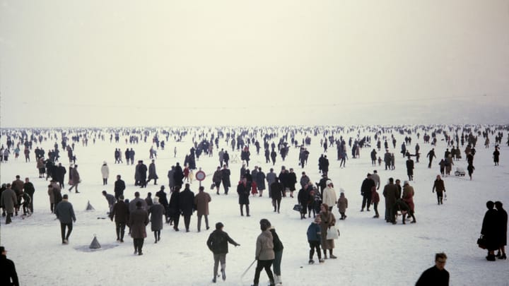 Die Seegfrörni vor 60 Jahren: ein Volksfest auf dem Eis
