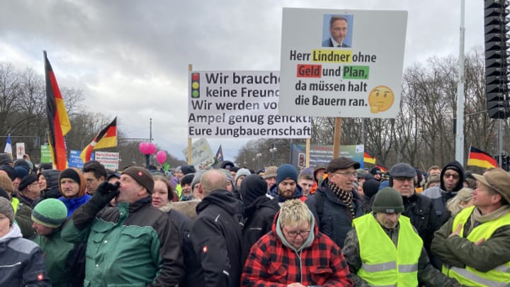 Grossdemonstration vor dem Brandenburger Tor