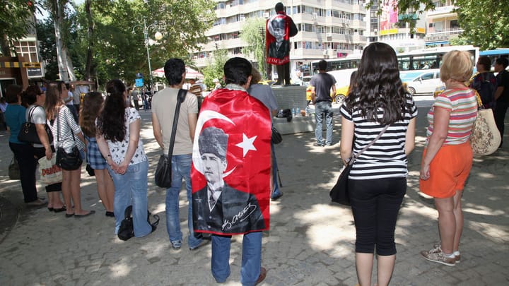 Stiller Protest in Istanbul