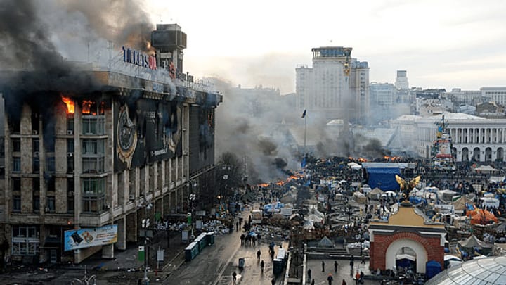 Kiew nach einer blutigen Nacht