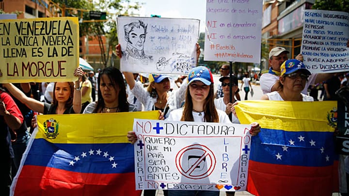 Die venezolanische Opposition auf der Strasse
