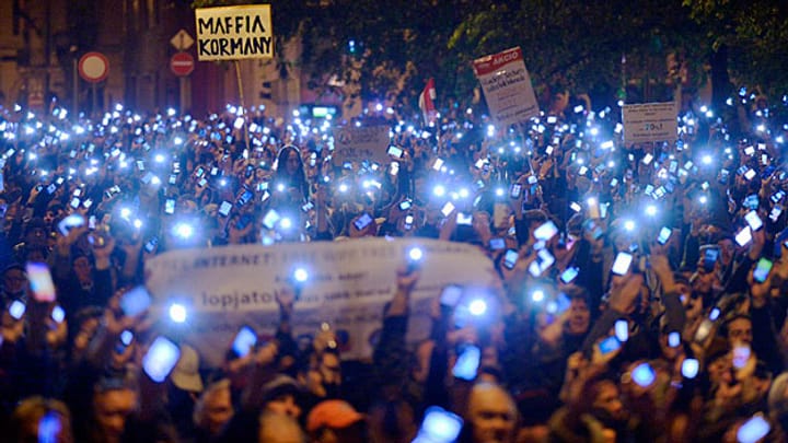 Proteste gegen «Internet-Steuer» in Ungarn