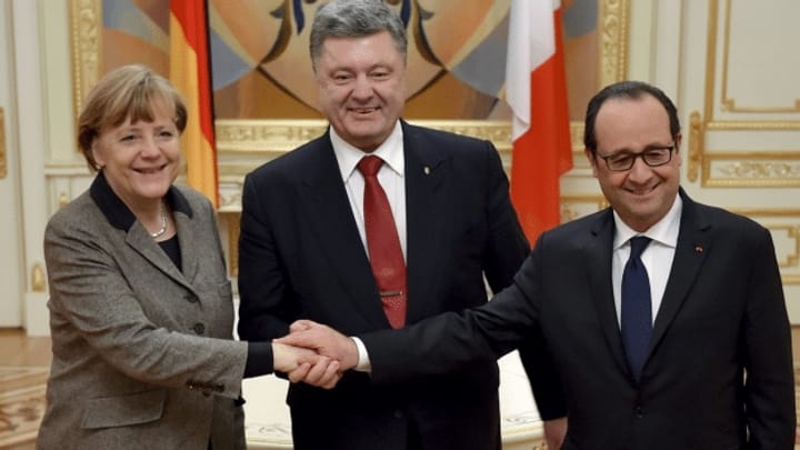 Ukraine: Diplomatische Grossoffensive von Merkel und Hollande
