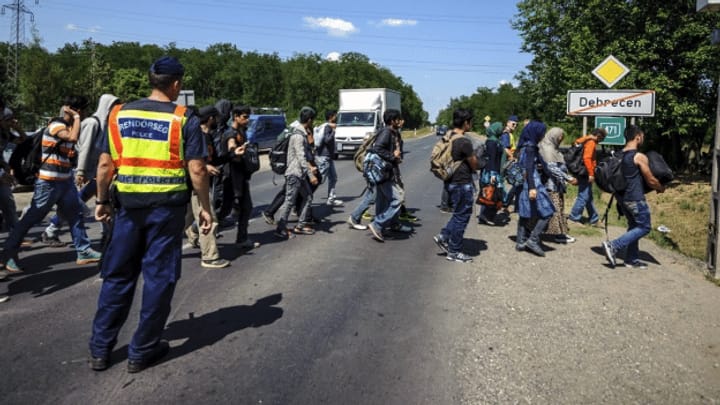Die Flüchtlingswelle erreicht Ungarn