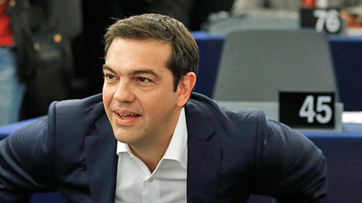 Alexis Tsipras vor dem Europaparlament