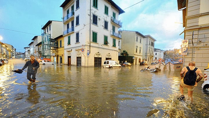 Nach den Überschwemmungen in Florenz