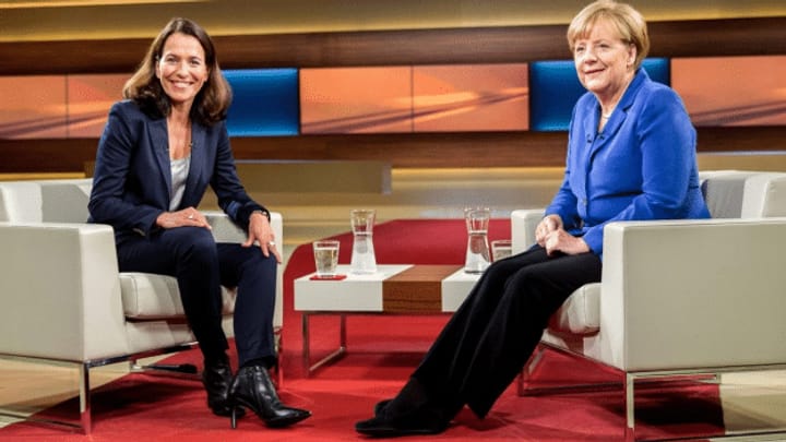 Angela Merkel in der Anne Wills TV-Talkshow