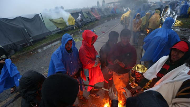 Slowenien stoppt Flüchtlinge auf dem Weg nach Westeuropa