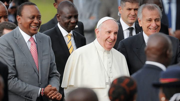 Papst Franziskus in Kenia willkommen