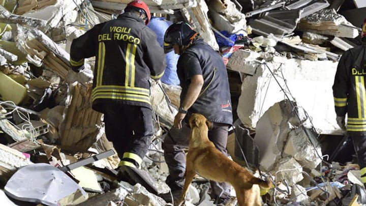 Erdbeben in Italien: Verzweifelte Suche nach Überlebenden