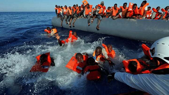 Flüchtlingselend im Mittelmeer