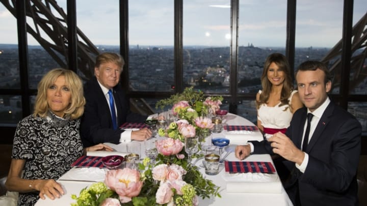 Trump bei Macron: «Ein Nachtessen unter Freunden»