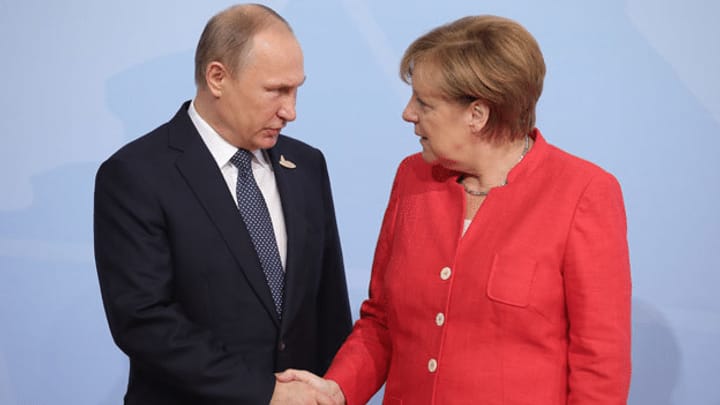 Merkel zu Besuch bei Putin