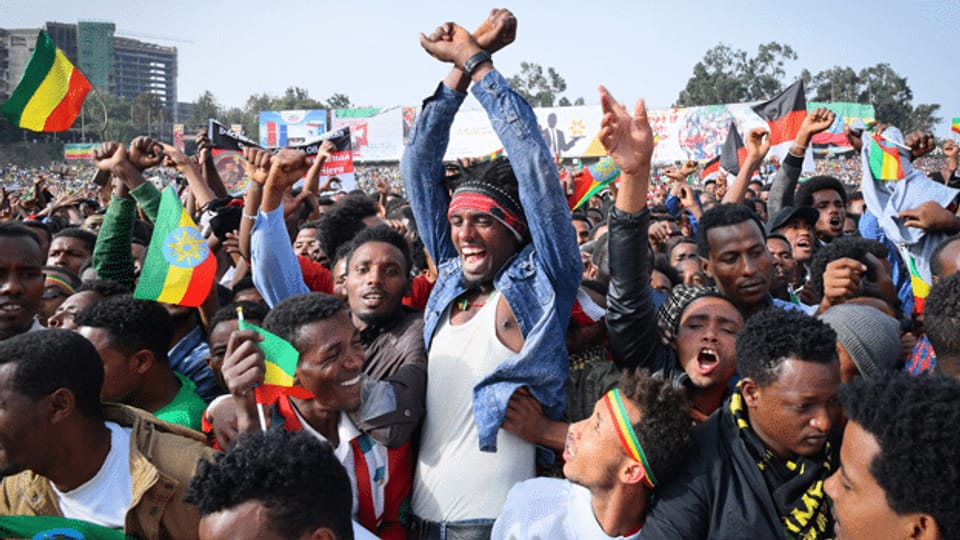 Anschlag überschattet Grossdemo für äthiopische Regierung