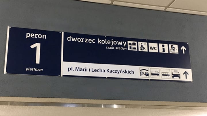 Neue Strassennamen in Polen