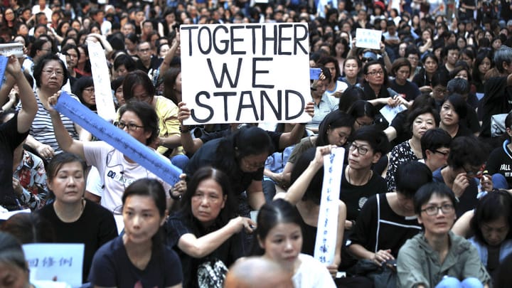 Hongkongs Protestbewegung wird breit unterstützt