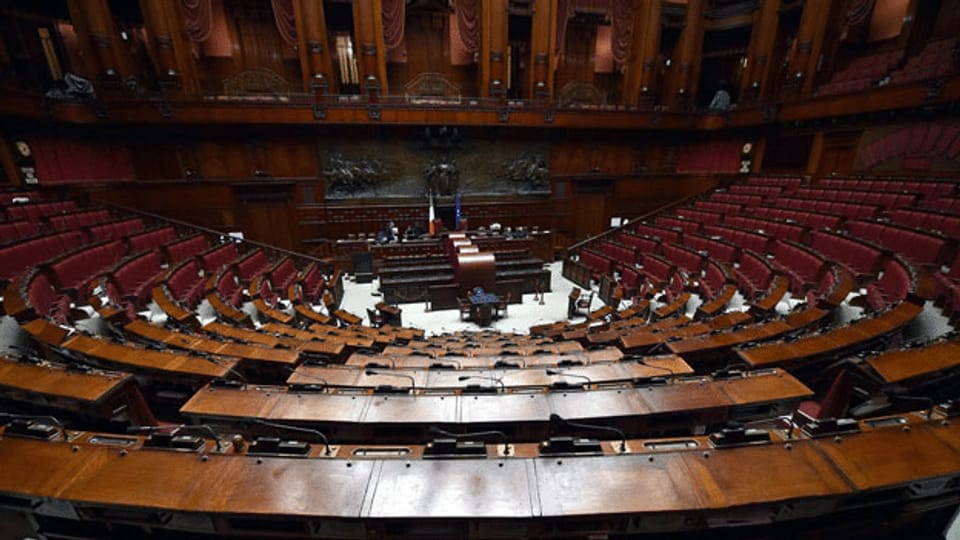 Das italenische Parlament soll schrumpfen