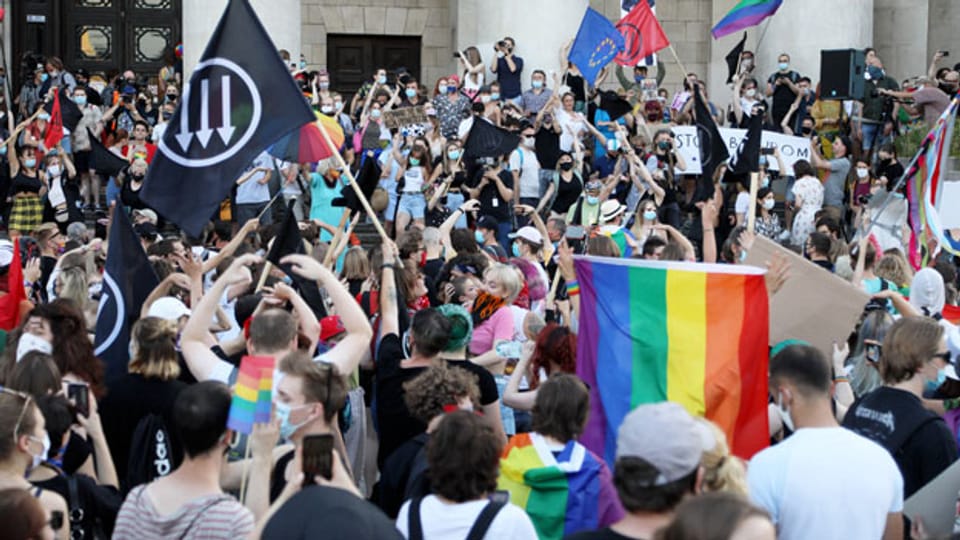 Proteste der LGBT-Gemeinschaft in Polen