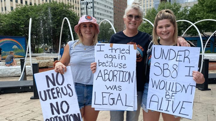 Aus dem Archiv: Demonstrationen gegen Abtreibungsgesetz in Texas
