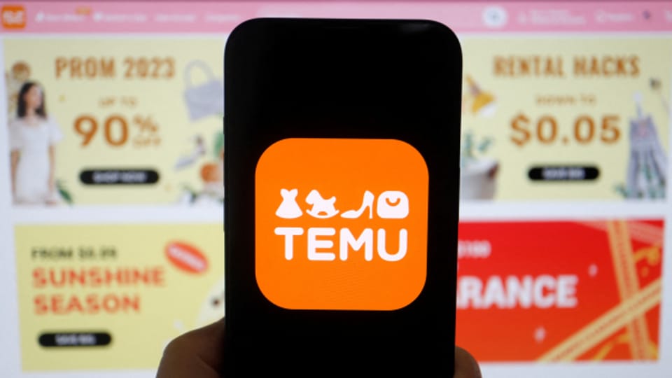 Chinesischer Onlinehänlder Temu drängt auf Schweizer Markt