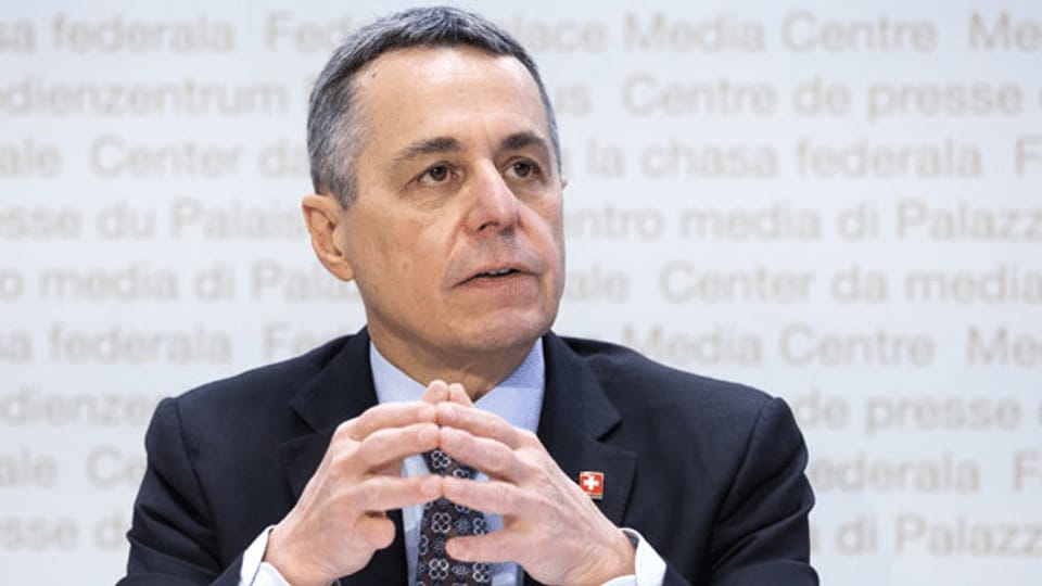Bundesrat Ignazio Cassis nimmt Stellung zum Rahmenabkommen