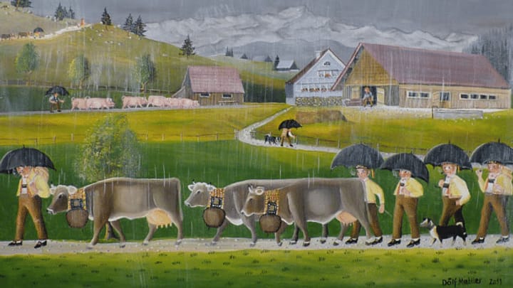 Zu Besuch bei Bauernmaler Dölf Mettler