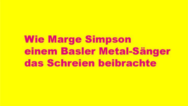 So singt sich Metal-Sänger Basil Lehmann ein