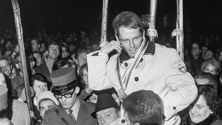 Alois Kälin 1968 über seine beiden Sprünge in Grenoble