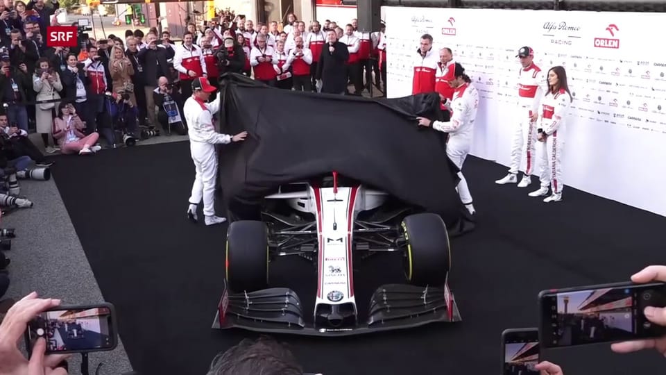 Räikkönen und Giovinazzi enthüllen den «C39»