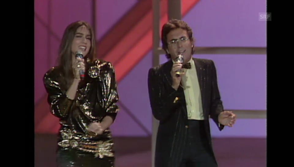 «Magic magic»: Al Bano und Romina Power am ESC-Finale 1985