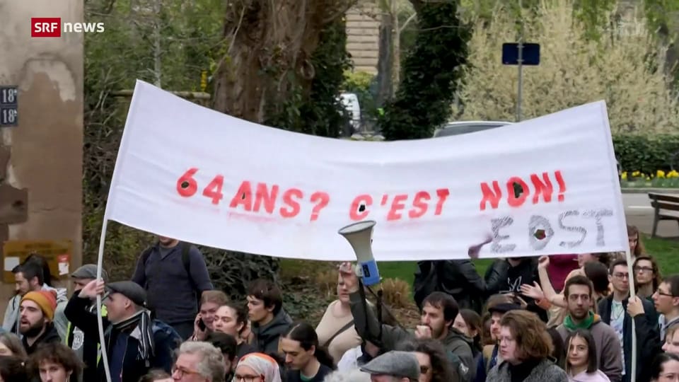 Archiv: Rentenreform-Protesten in Frankreich