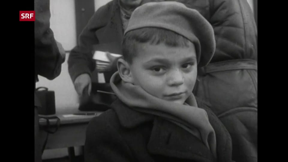 Ungarische Flüchtlinge in der Schweiz (Schweizer Filmwochenschau,16.11.1956)
