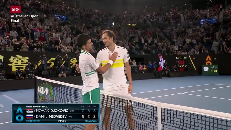 Final-Highlights bei Djokovic vs. Medwedew