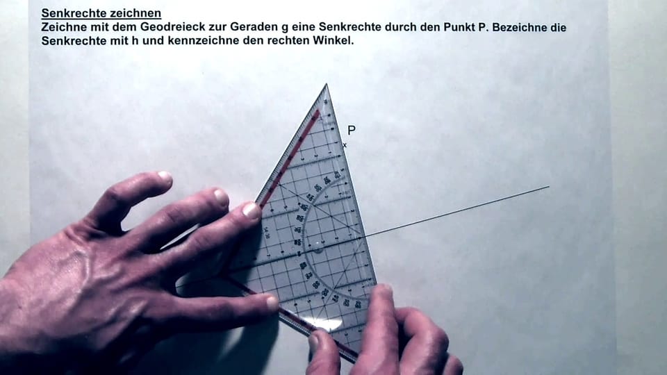 Geometrie: Senkrechte zeichnen 4.-6. Kl. (5/6)