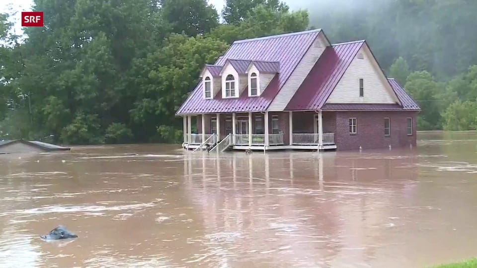 Überschwemmungen in Kentucky: Ganze Häuser verschwinden
