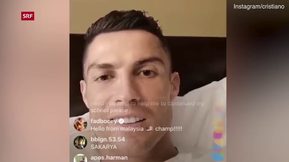 Aus dem Archiv: Ronaldo verteidigt sich auf Instagram