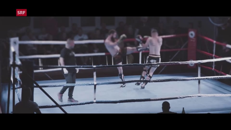 Szenen aus einem Kampf beim «Kampf der Nibelungen», einer Kampfsport-Veranstaltung der rechtsextremen Szene in Deutschland.